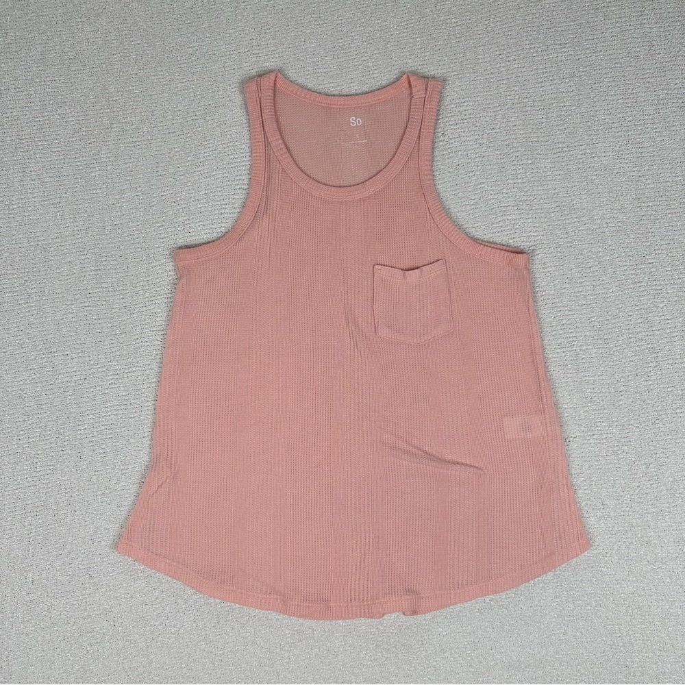 SO Women's Pink Knit Tank Top